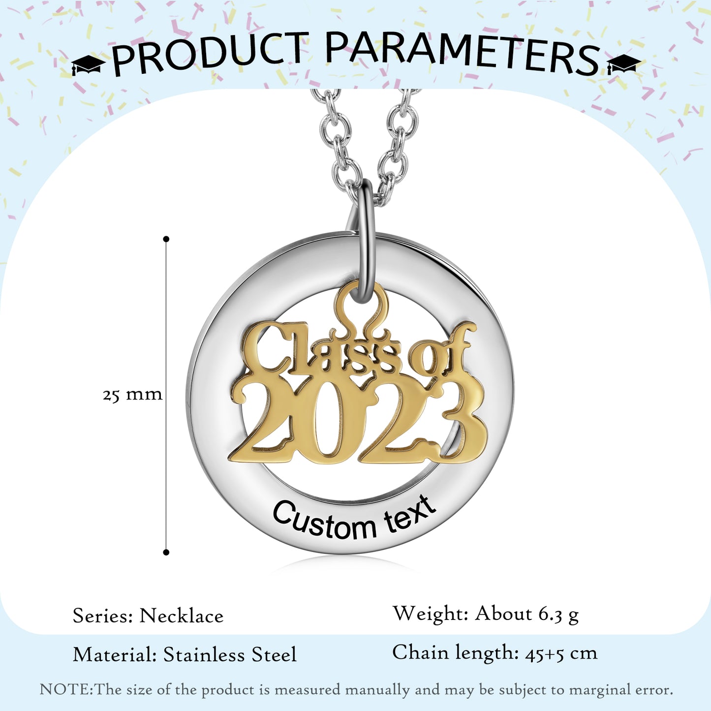 2023 Graduation Custom Necklace