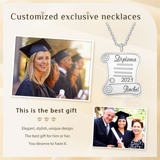 Custom Graduation Pendant Necklace