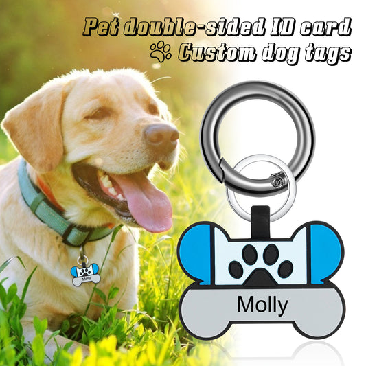 Personalized Silica Gel Bone Dog Tag